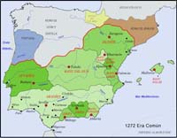 Peninsula Ibrica 1272 Era Comun