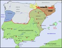 Peninsula Ibrica 1286 Era Comun